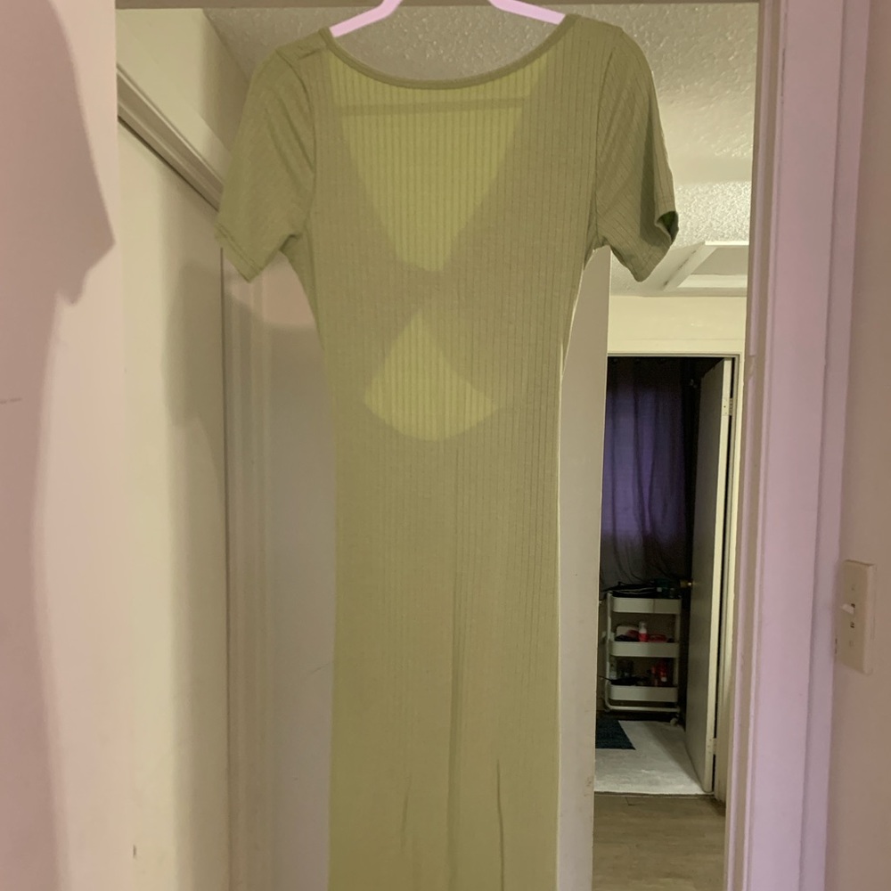 Ardene Light Green Backless Dress